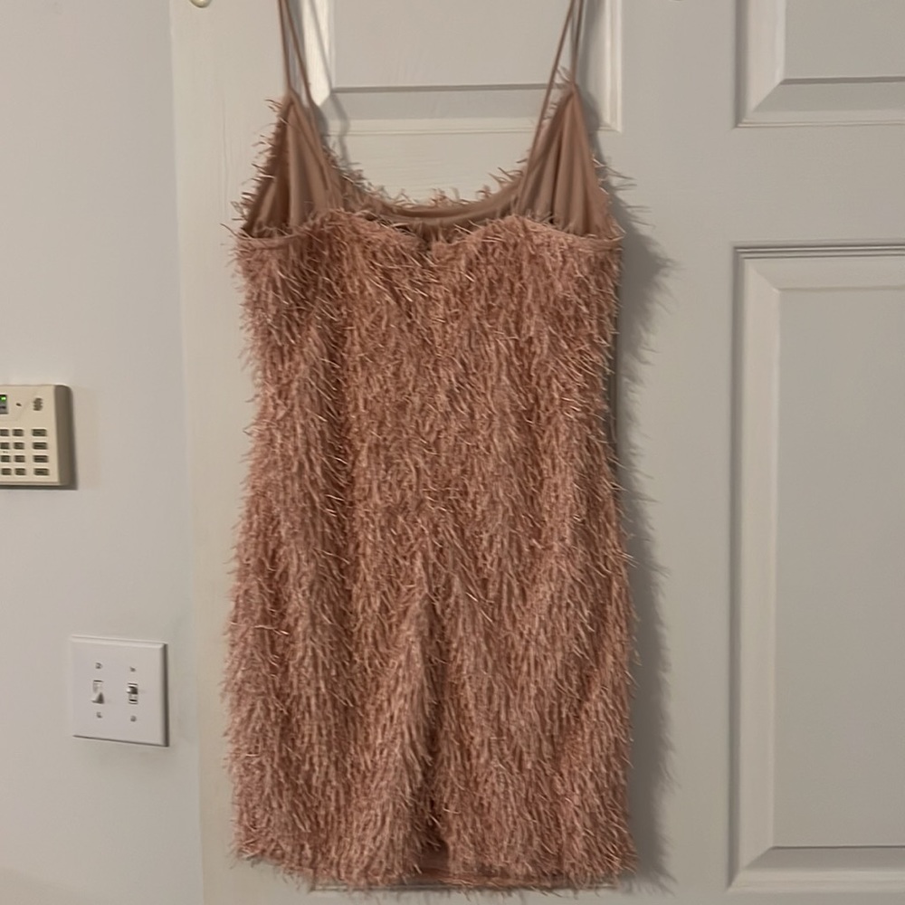 Misguided brand fun three dimensional pink sleeveless dress. - Picture 3 of 6
